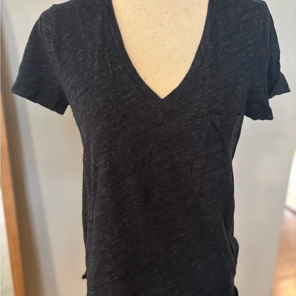 Madewell Navy Blue V-neck Pocket T-shirt